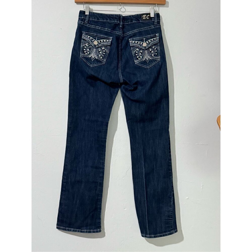 EC Embroidered Rhinestone size 10 jeans - Picture 4 of 6